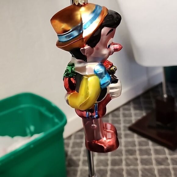 Vintage Walt Disney Blown Glass Christmas Ornament - Pinocchio - Picture 2 of 6